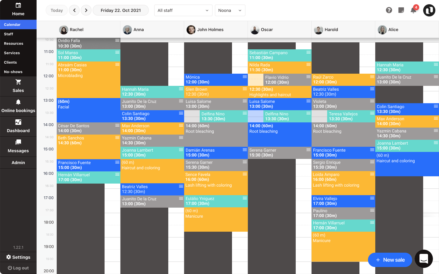 screenshot of Noona HQ